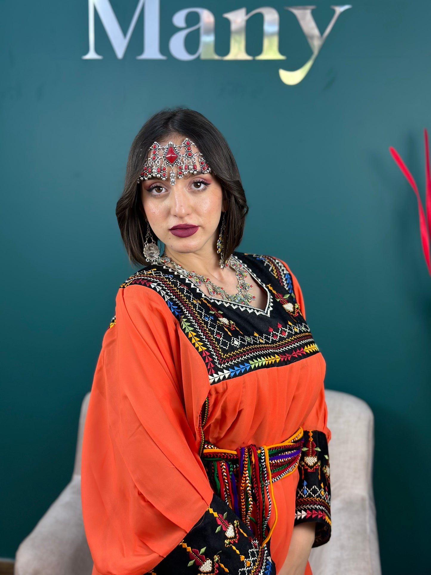 Robe Kabyle Thanina orange
