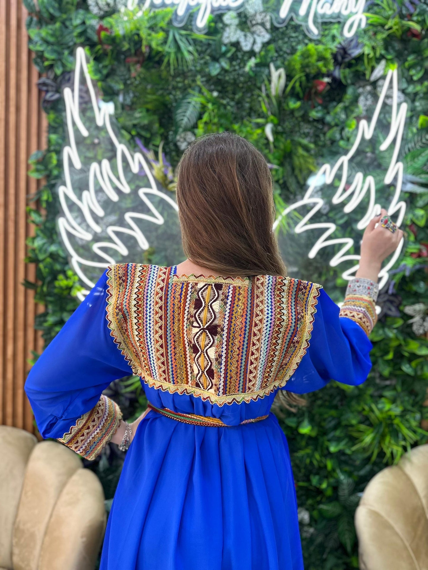 Robe kabyle simple broderie Tinhinane