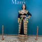 Robe Kabyle Chargée Imane avec Fouta et Burnous – Élégance Traditionnelle pour Cérémonies