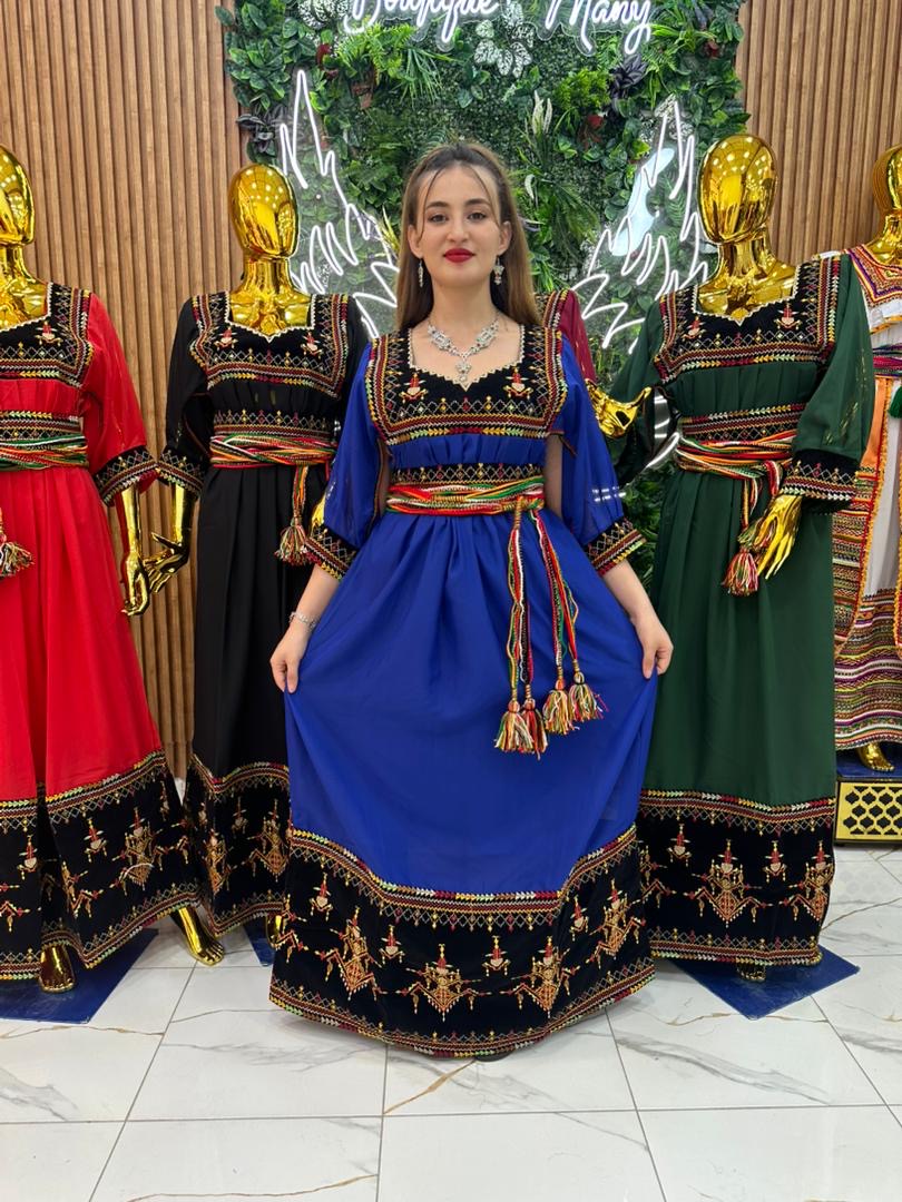 Robe Kabyle Thanina Bleu