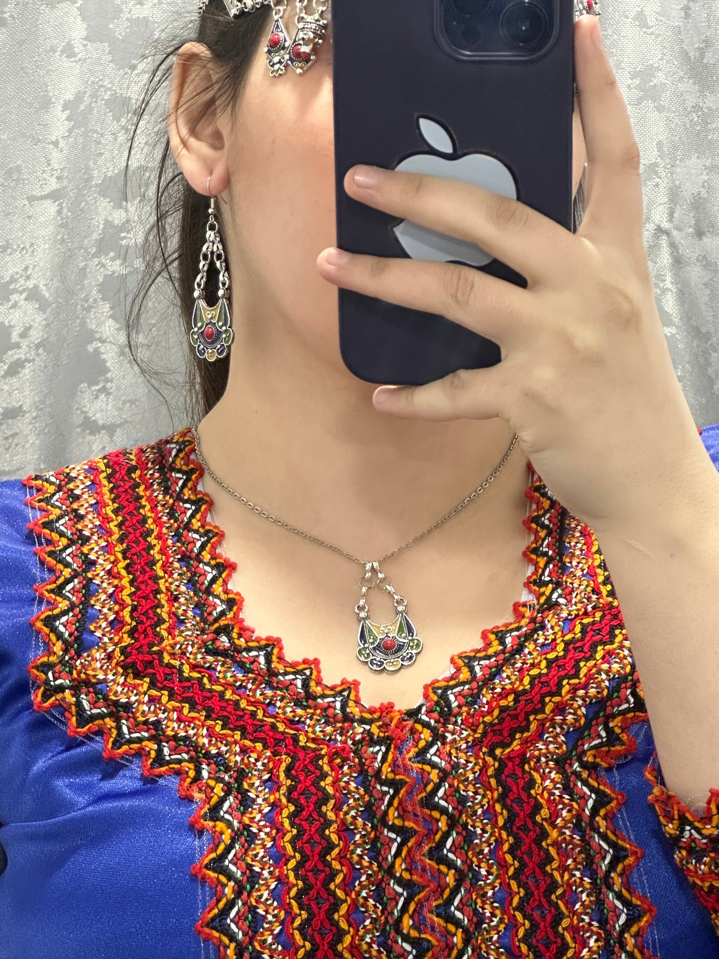 Ensemble Collier et boucles Kabyle Tili