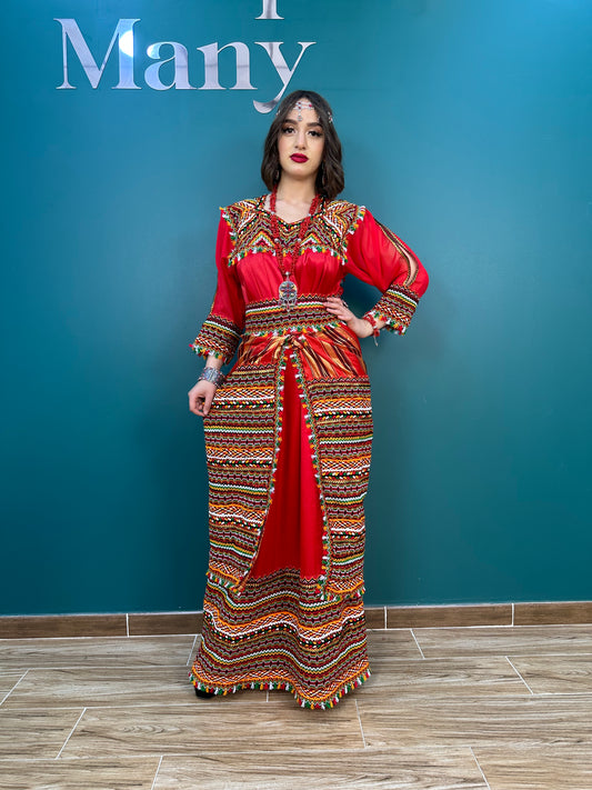 Robe kabyle W rouge