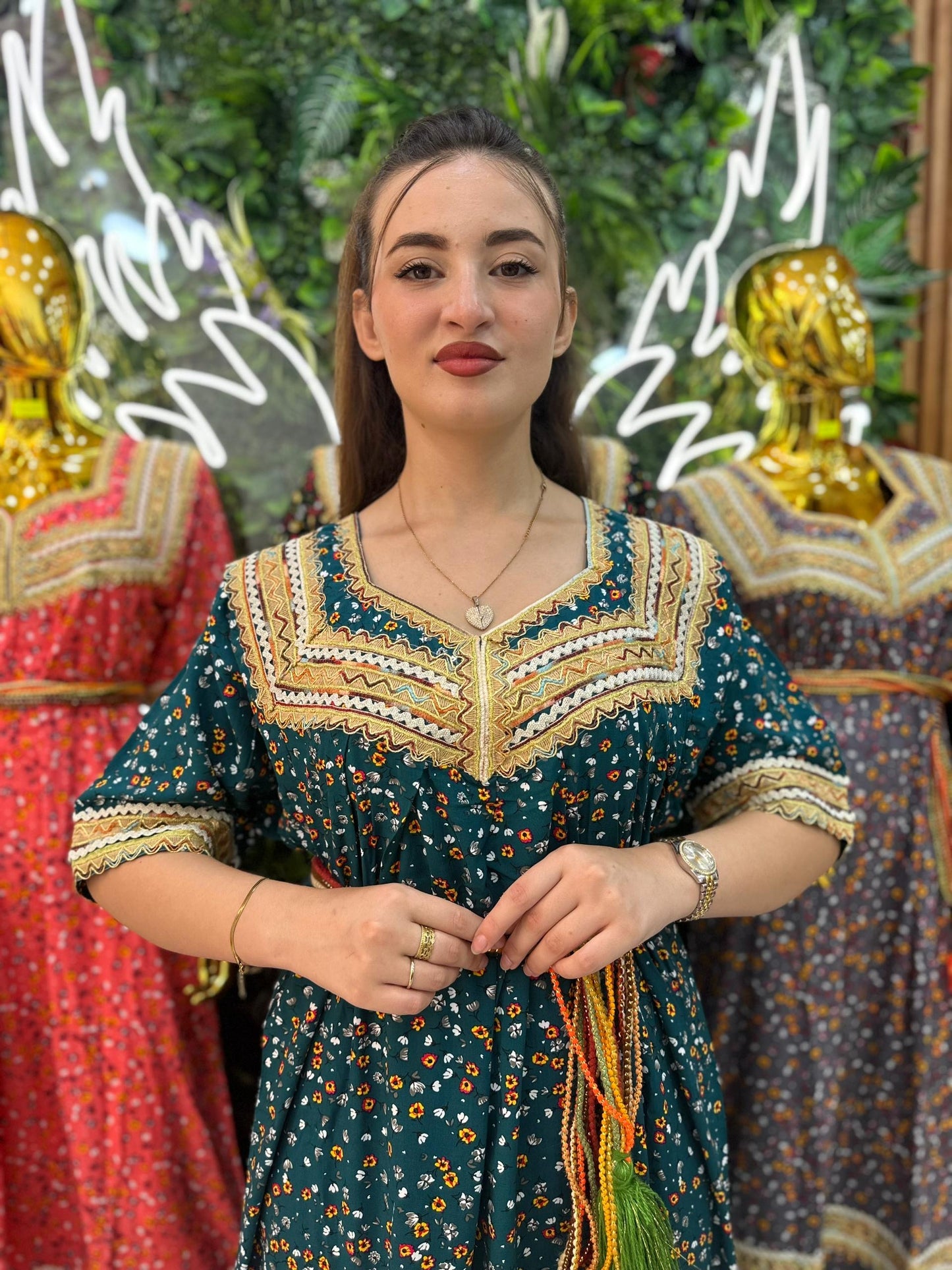 Robe kabyle maison à Fleurs