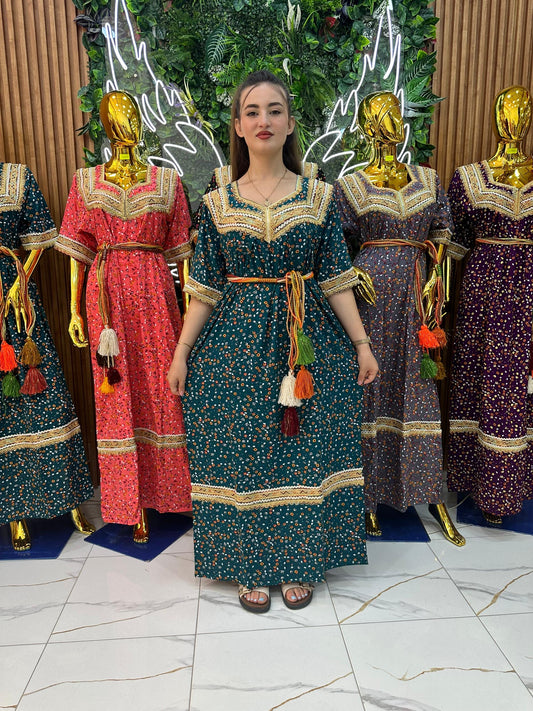 Robe kabyle maison à Fleurs