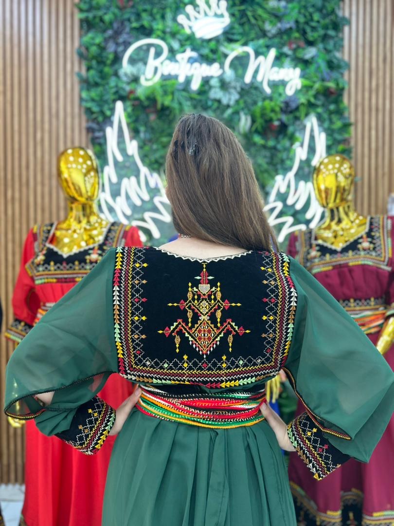 Robe Kabyle Thanina Verte
