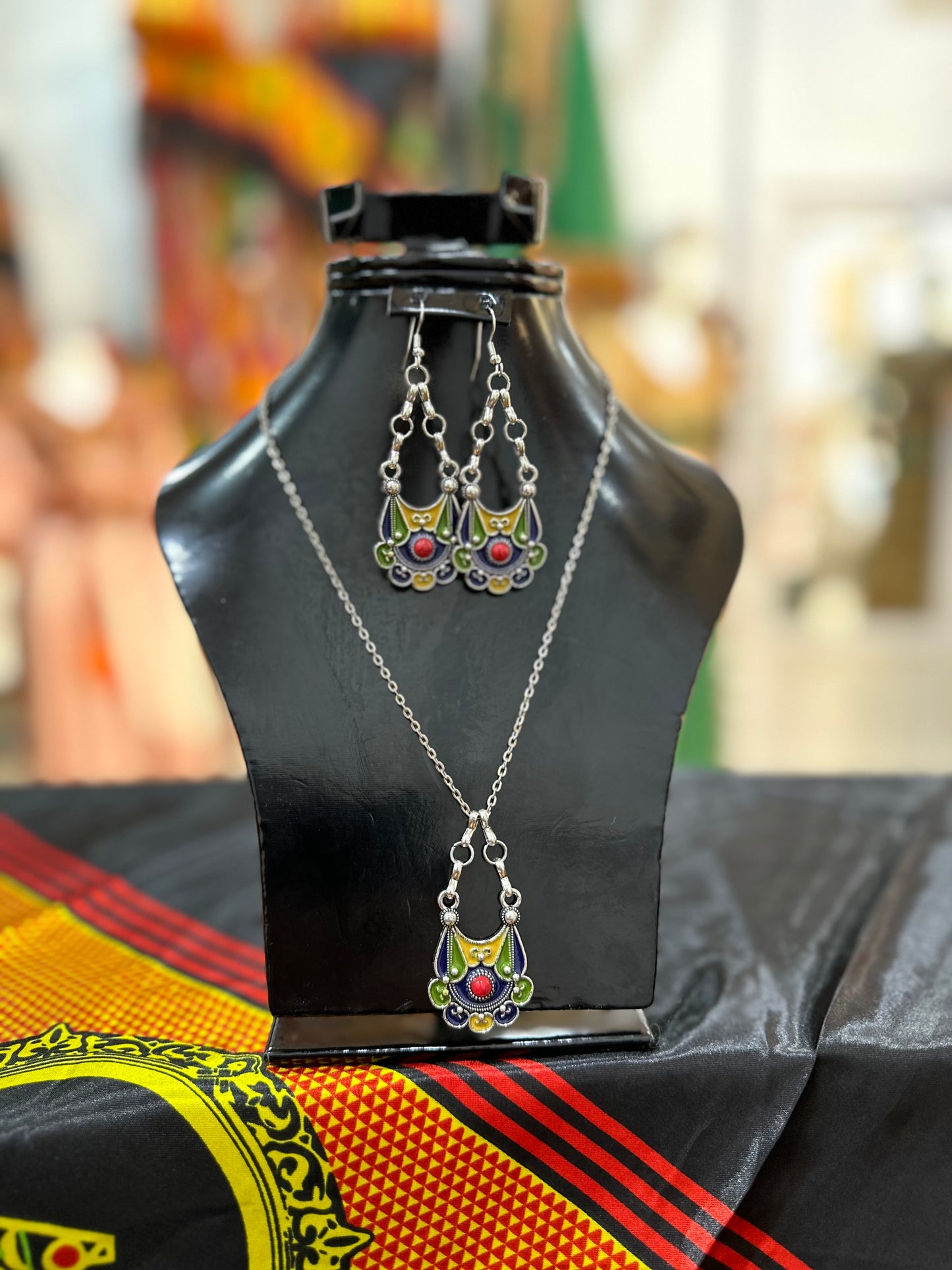 Ensemble Collier et boucles Kabyle Tili