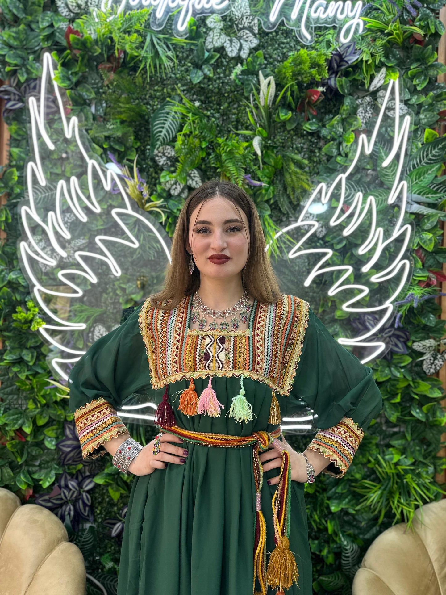 Robe kabyle simple broderie Tinhinane