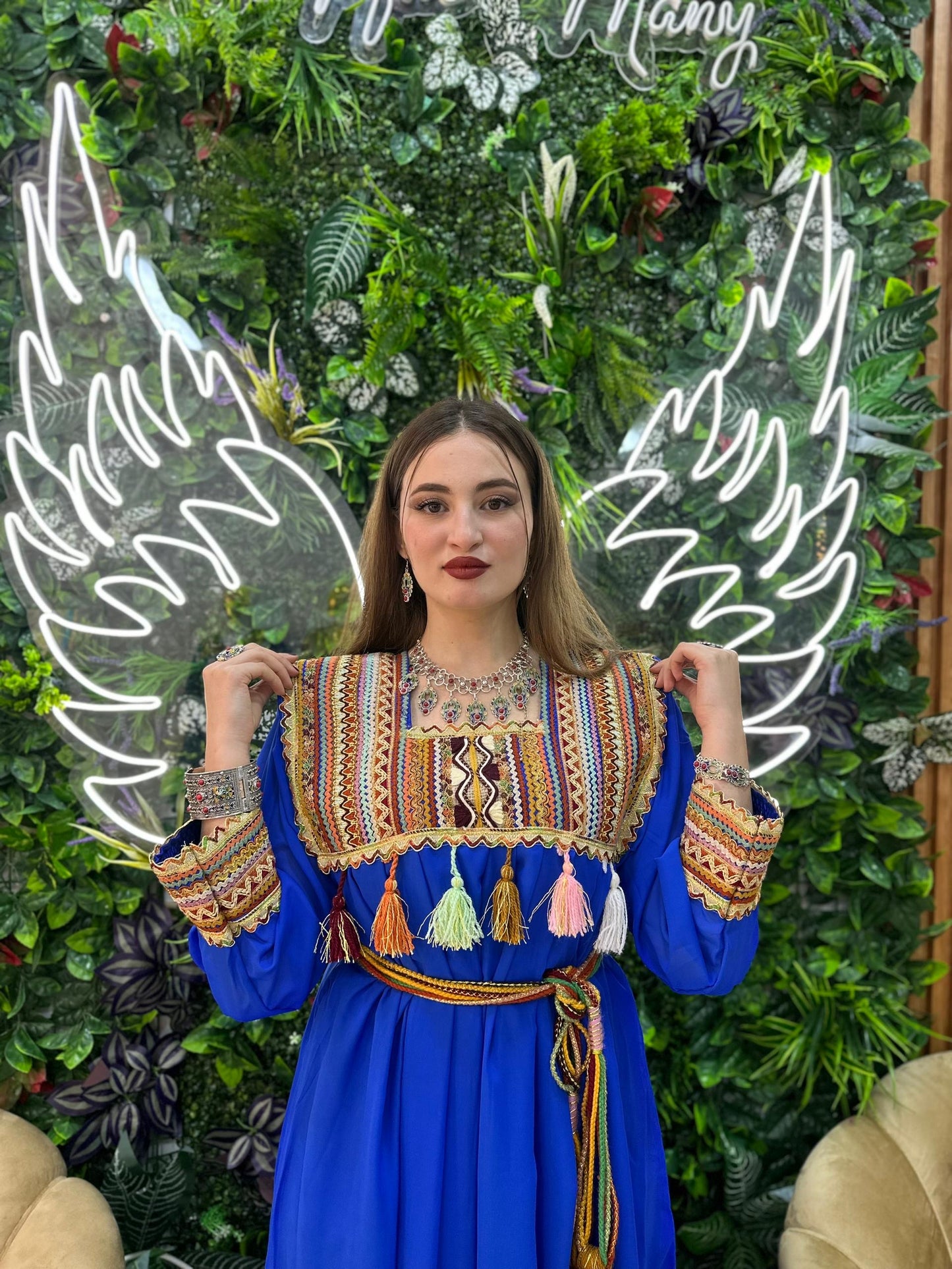 Robe kabyle simple broderie Tinhinane