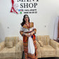 Robe kabyle Sonia avec fouta chargée