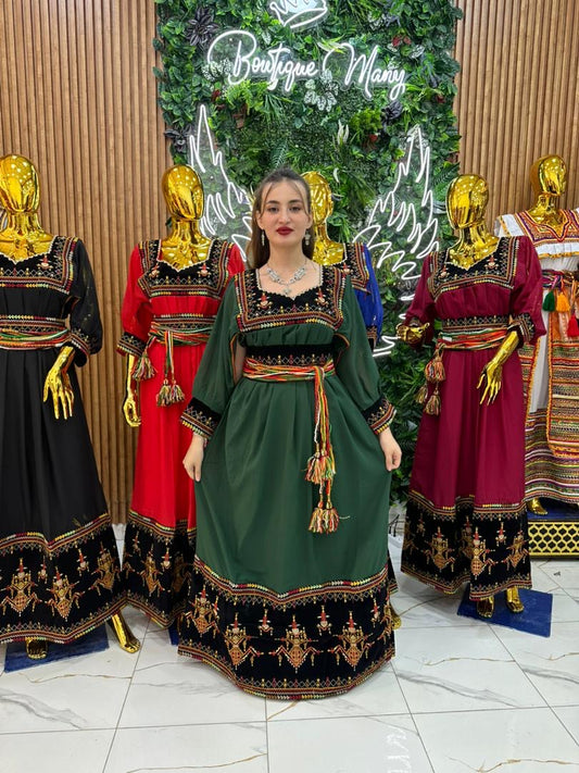 Robe Kabyle Thanina Verte