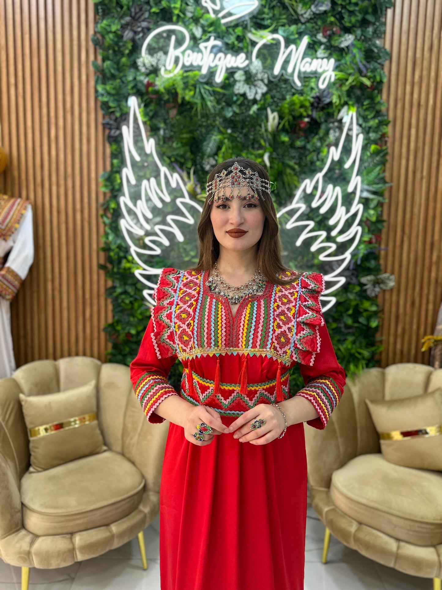 Lila – Robe Kabyle Artisanale Brodée | Élégance & Tradition
