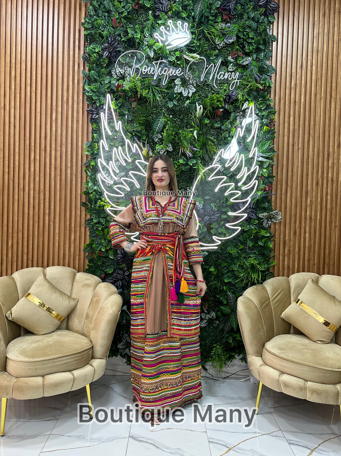 Robe kabyle Thilelli Chargée