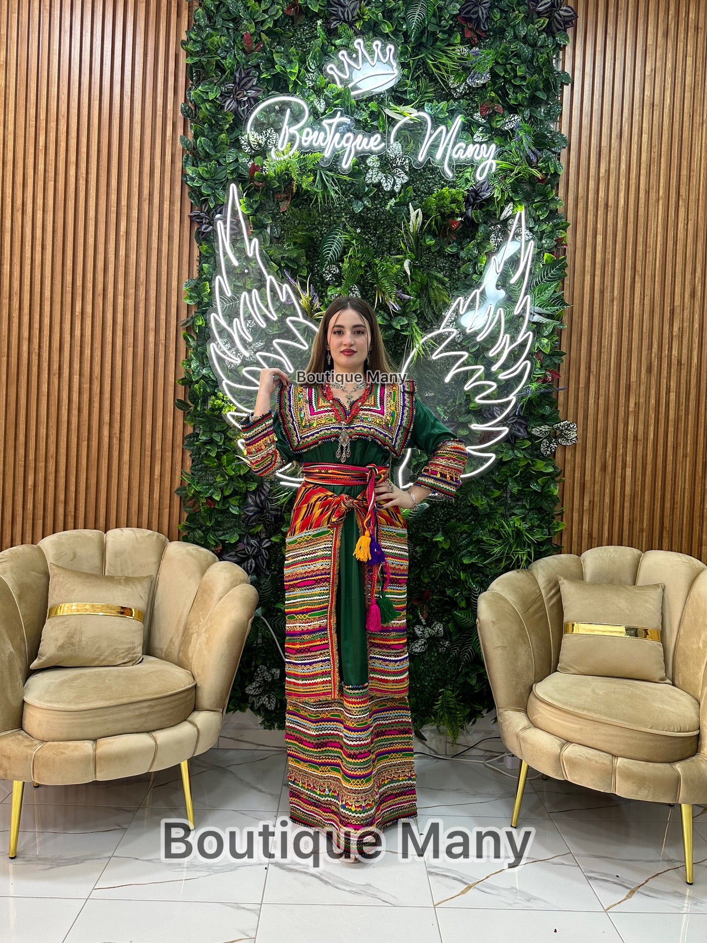 Robe kabyle Thilelli Chargée