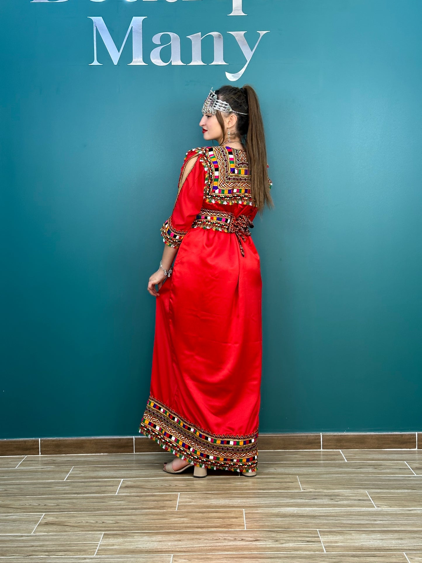 Robe Kabyle simple Nina rouge