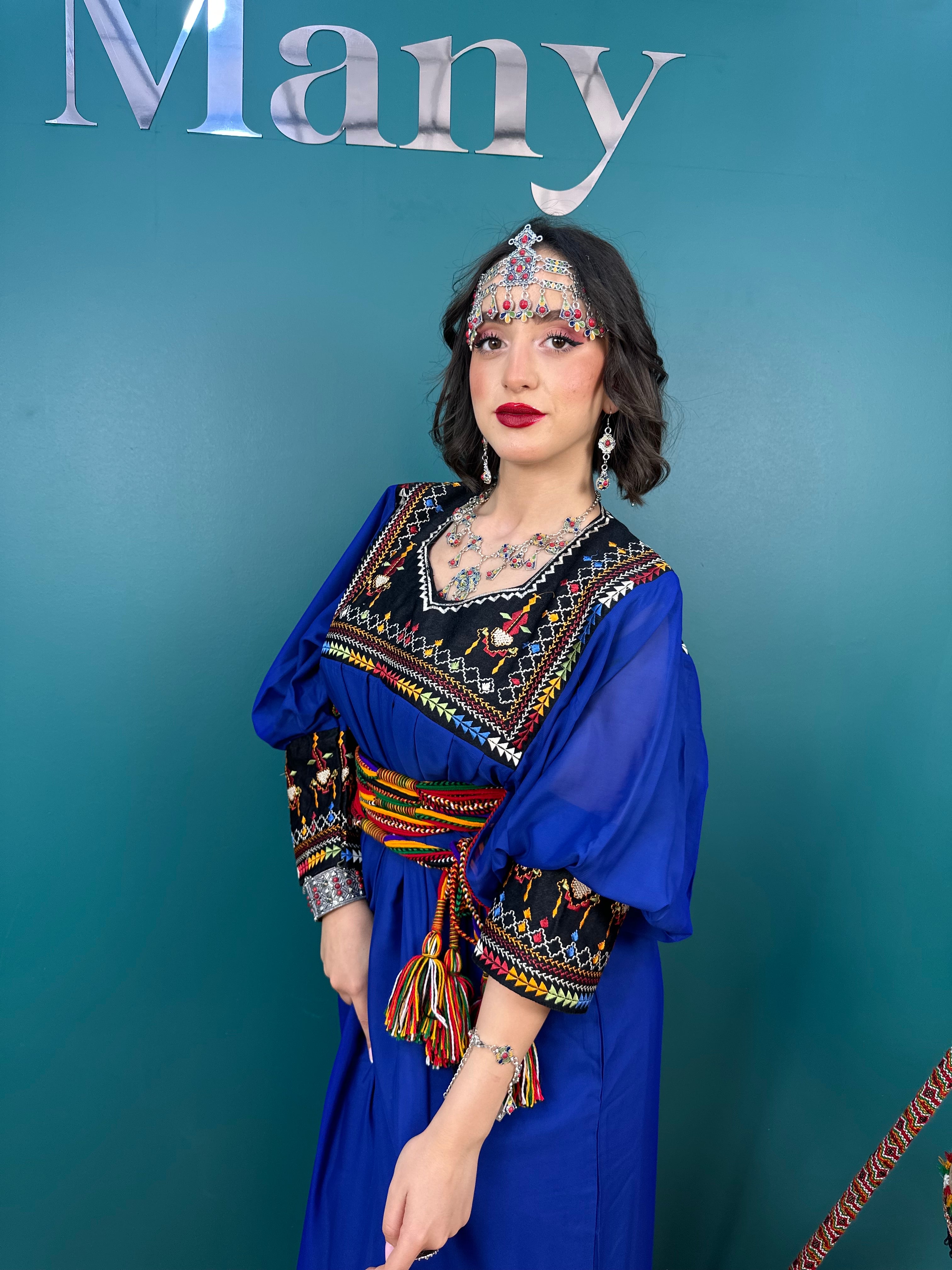 Robe Kabyle Thanina Bleue