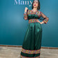 Robe Kabyle Nelya Simple Tulle Verte