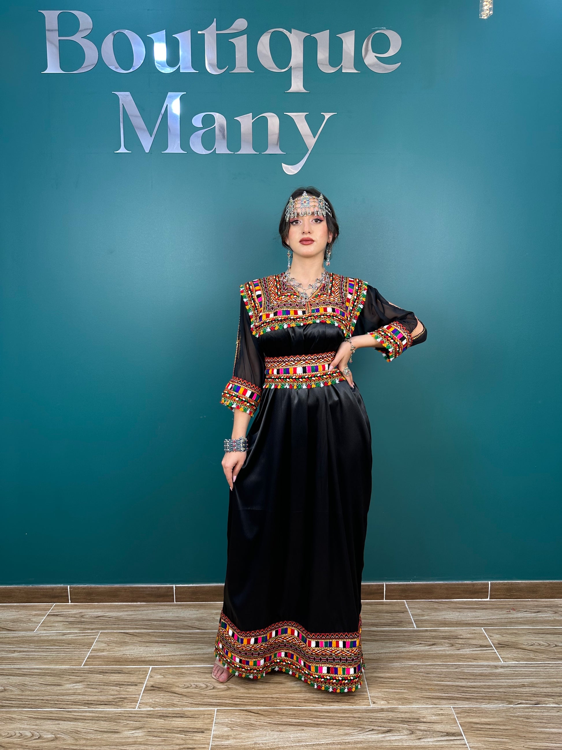 Maison Kabyle Robe Kabyle Noir 2019 Robes Kabyle Simple Magasin