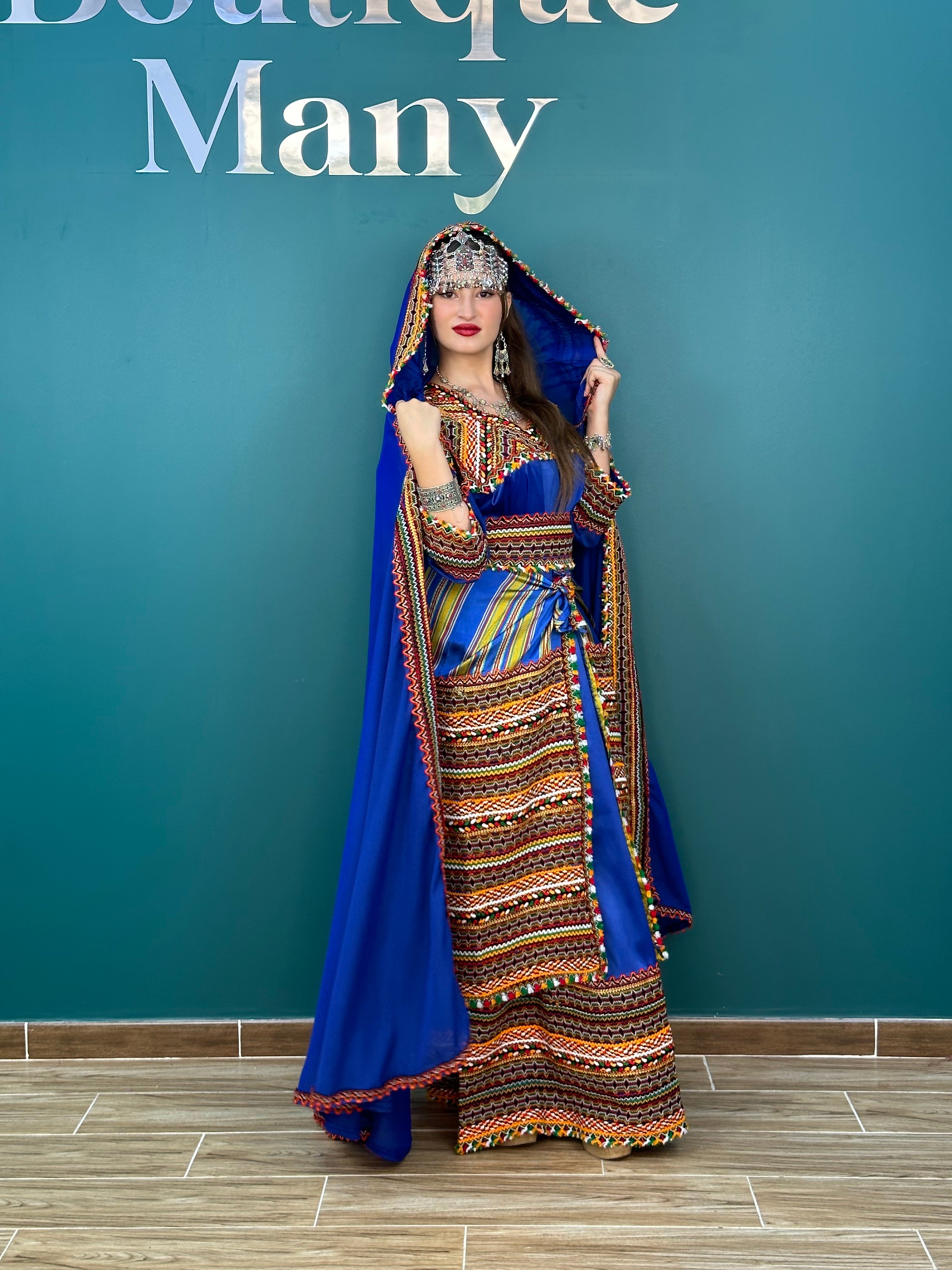 Robe cheap kabyle bleu