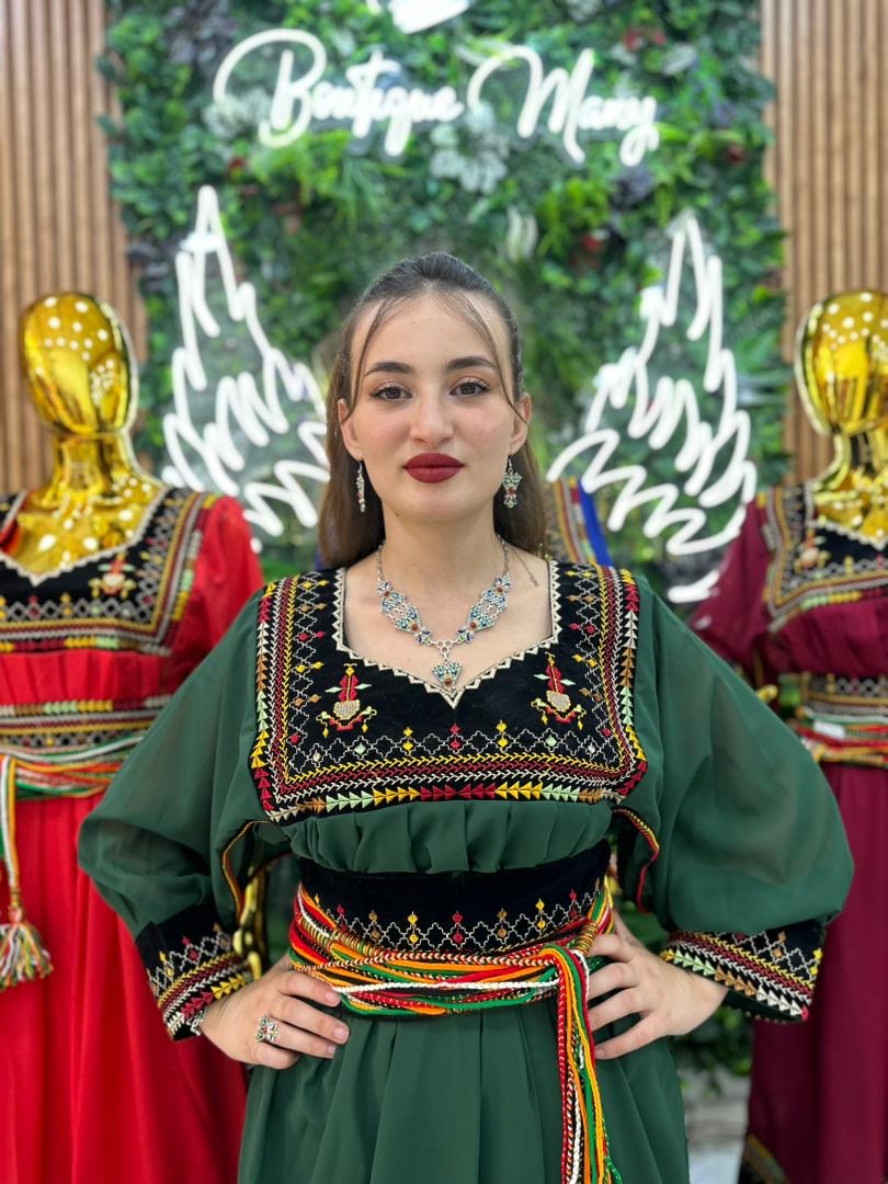 Robe Kabyle Thanina Verte