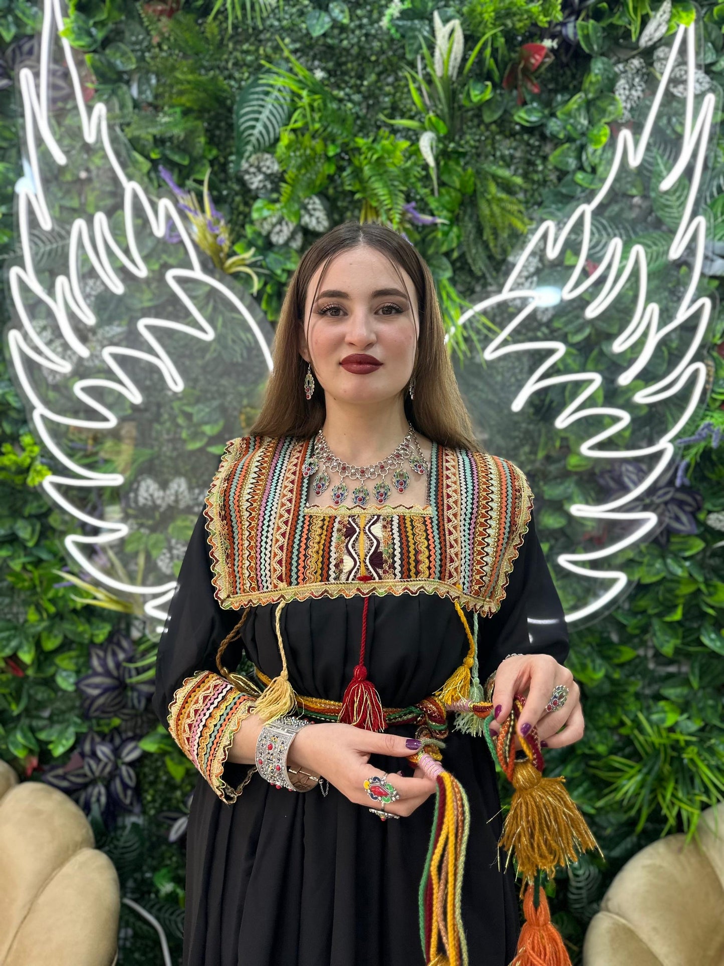 Robe kabyle simple broderie Tinhinane