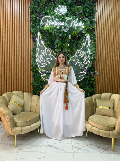 Robe kabyle simple broderie Tinhinane