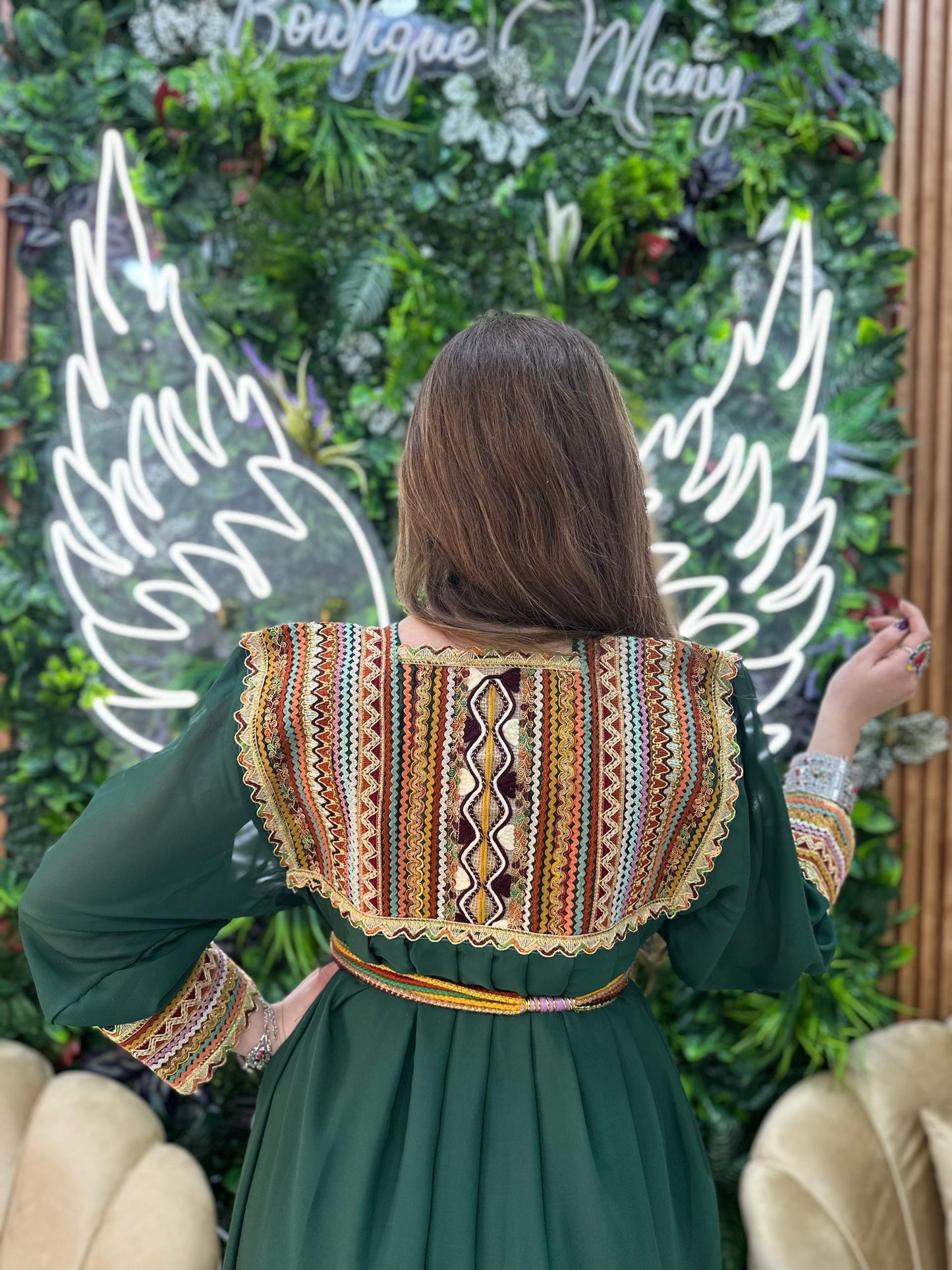 Robe kabyle simple broderie Tinhinane