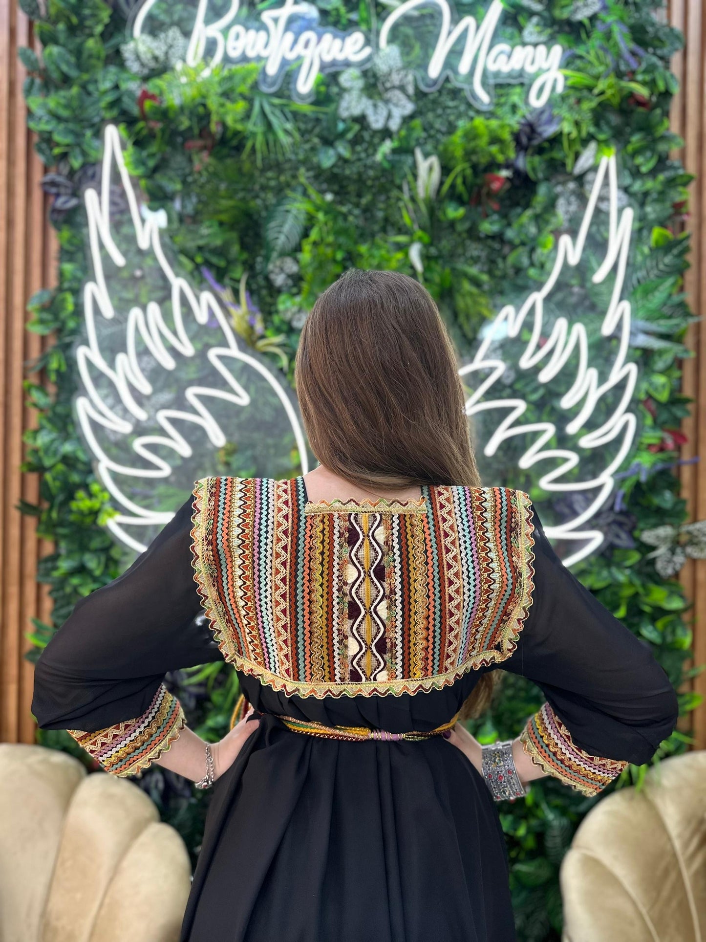 Robe kabyle simple broderie Tinhinane