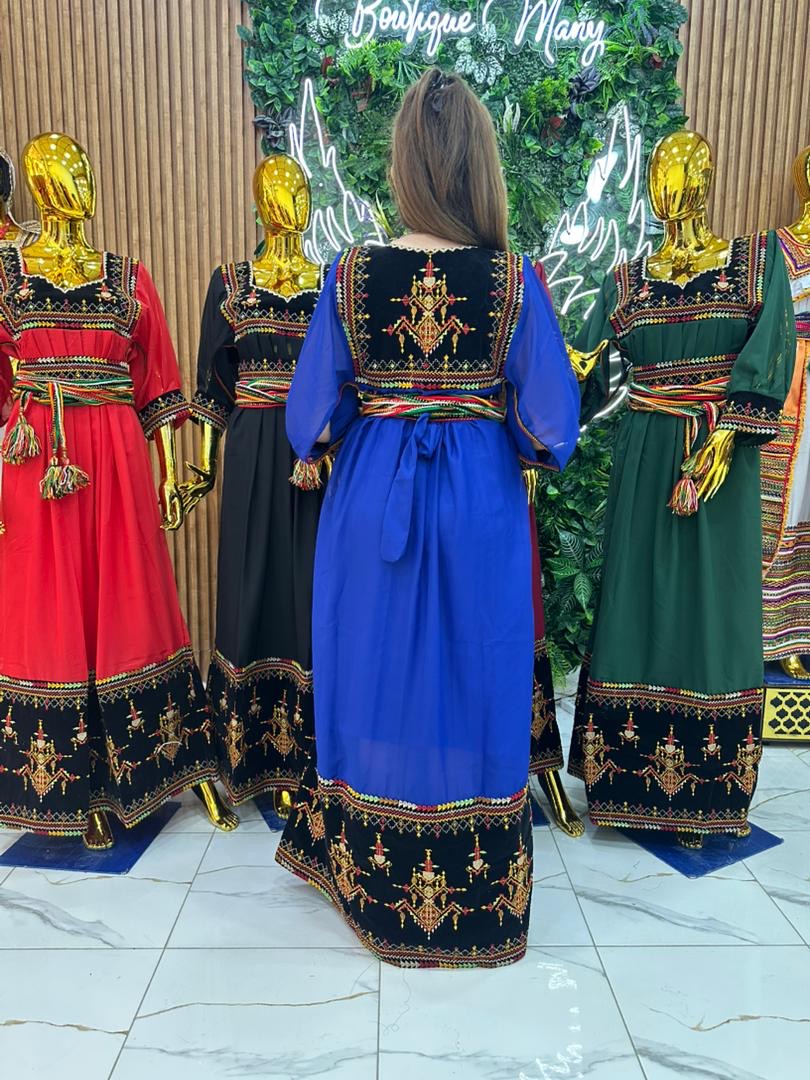 Robe Kabyle Thanina Bleu
