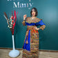 Robe kabyle Thiziri bleue